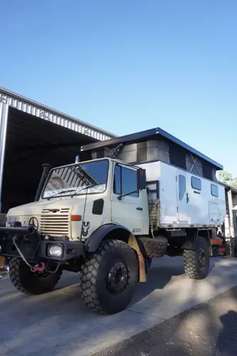 Empty DIY Unimog Camper Box