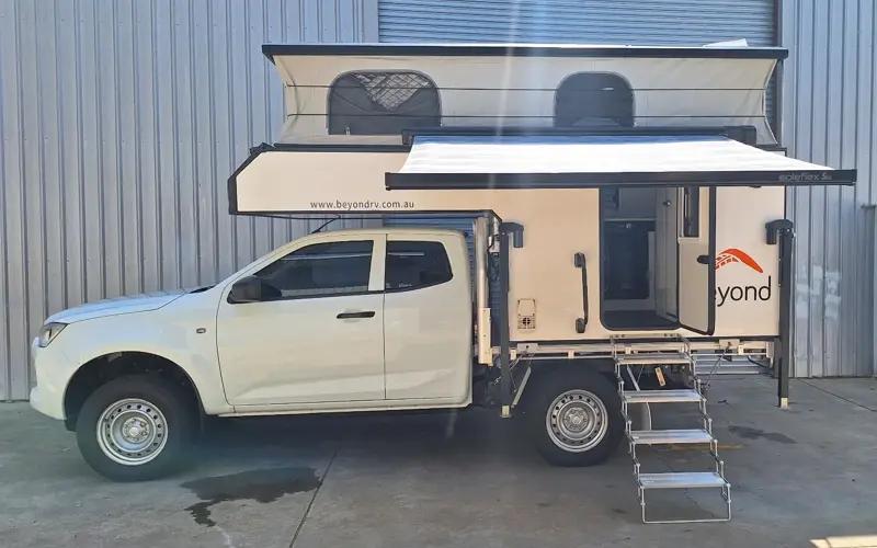 7ft Electric Pop-Top Slide-On Camper