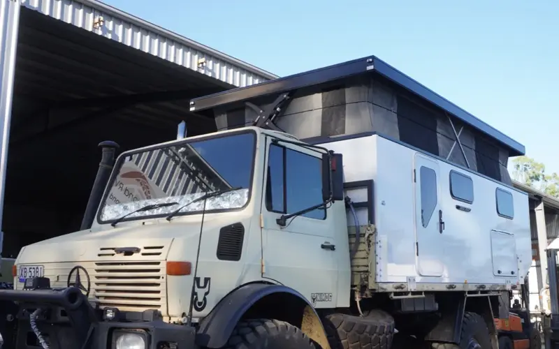 Empty DIY Unimog Camper Box