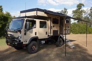 3.5m Electric Pop-Top Cabover Family Camper w/ Electric Drop Down Bed — view 2