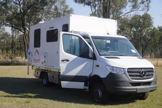 Blue Unimog Overlander Camper — view 17