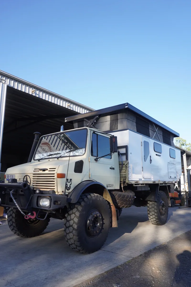 Empty DIY Unimog Camper Box
