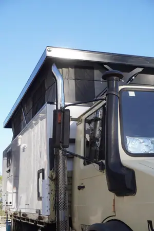 Empty DIY Unimog Camper Box — view 2